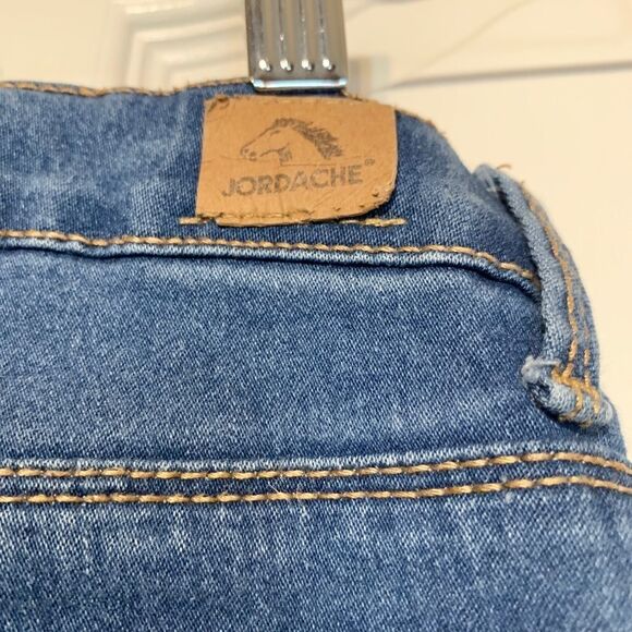 2/$15! Jordache Girls Regular Fit Blue Denim Stretch Skinny Jeggings 8 Medium - Picture 10 of 13